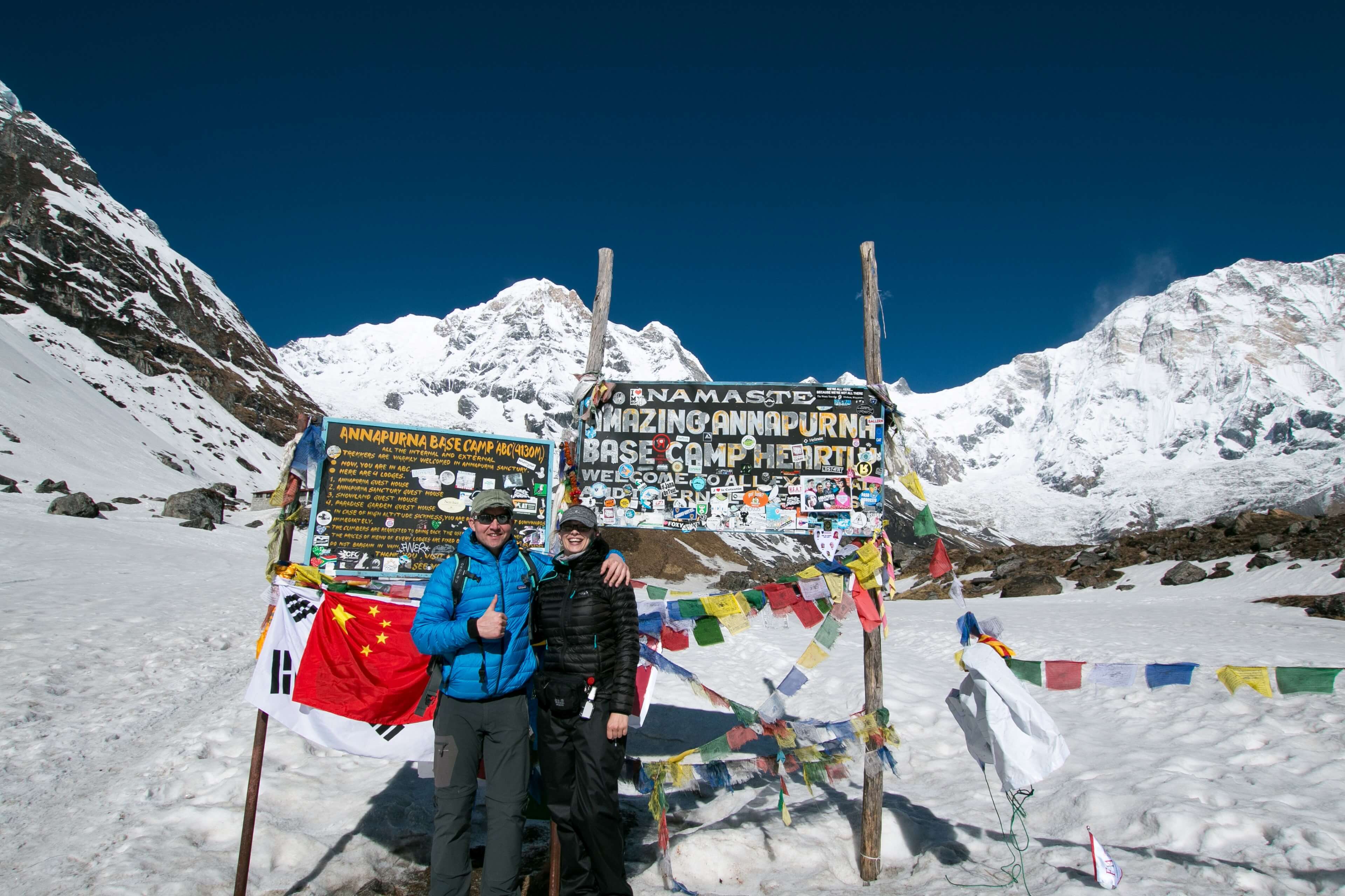We Made It To Annapurna Base Camp  at 4130m